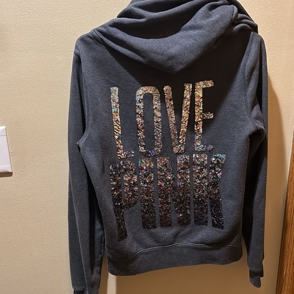 Pink Victoria Secret Bling Hoodie - Picture 2 of 6